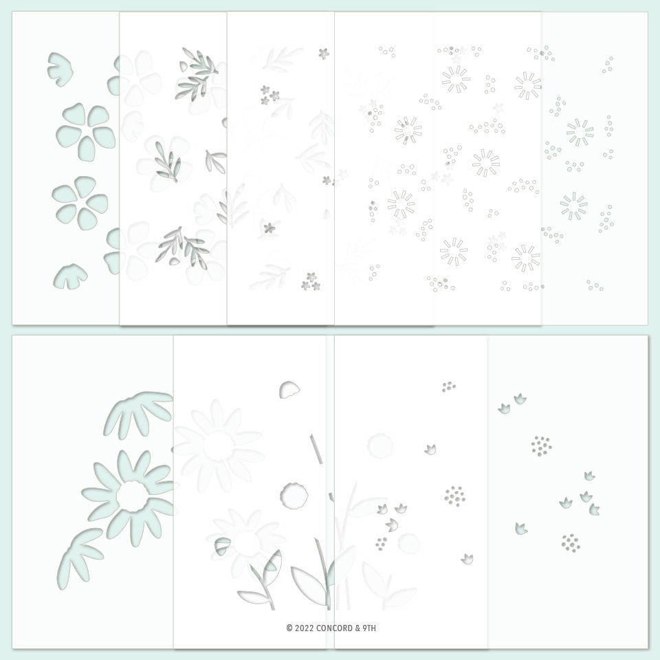 Petal Pushers Stencil Pack