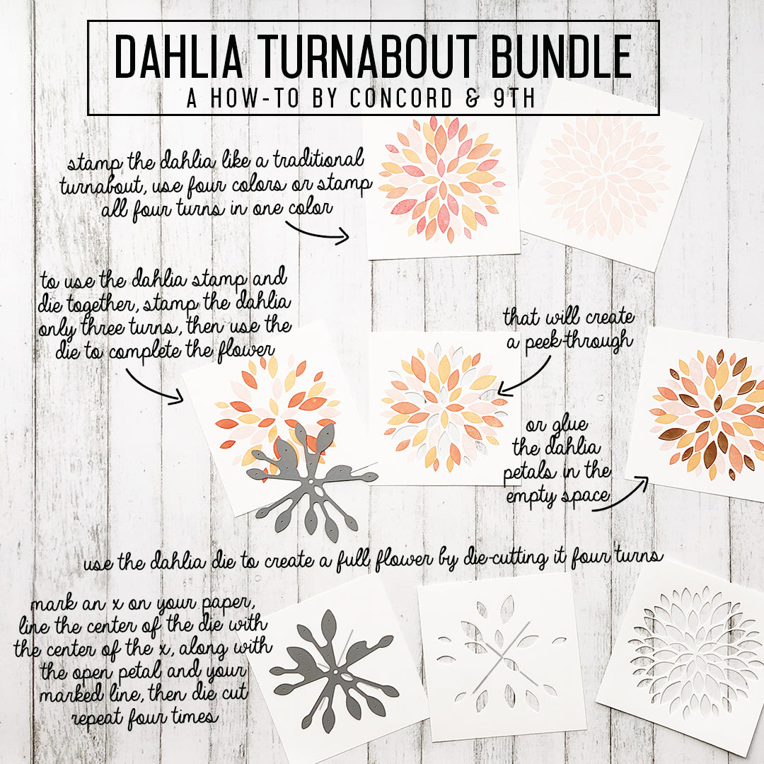 Dahlia Turnabout™ Die